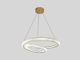 Unique Style Gold Colour Pendant Light P353-50cm - Galaxy Lighting NZ