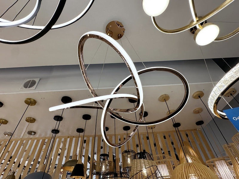 Rose Gold Modern LED Pendant Light P355 - Galaxy Lighting NZ