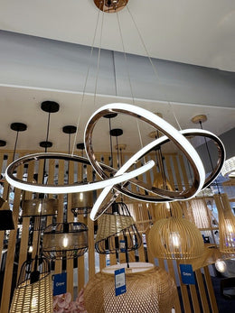 Rose Gold Modern LED Pendant Light P355 - Galaxy Lighting NZ