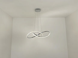 Modern LED Crystal Pendant Light P360-65cm - Galaxy Lighting NZ