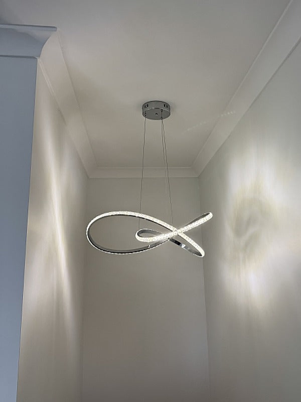 Modern LED Crystal Pendant Light P360-65cm - Galaxy Lighting NZ