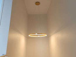 LED Pendant Light P361-Gold-60cm - Galaxy Lighting NZ