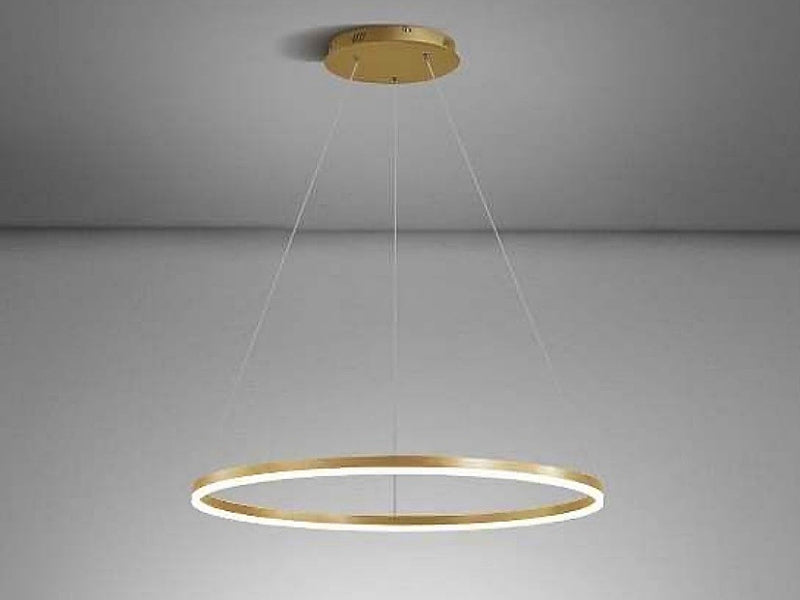 LED Pendant Light P361-Gold-60cm - Galaxy Lighting NZ