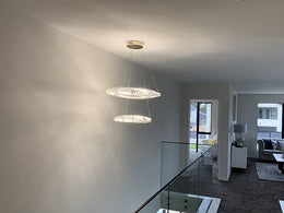 Unique Color Change LED Pendant Light, P362-60cm+40cm - Galaxy Lighting NZ