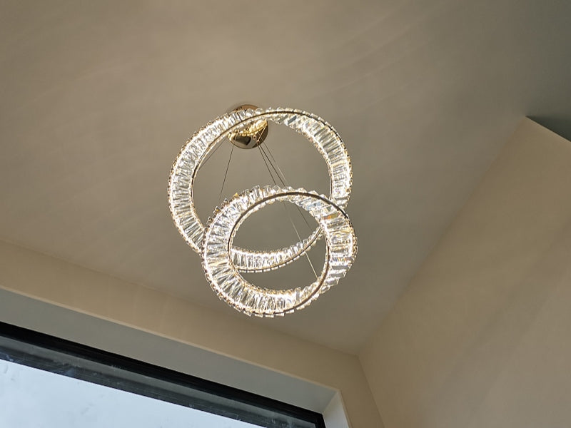 Unique Color Change LED Pendant Light, P362-60cm+40cm - Galaxy Lighting NZ
