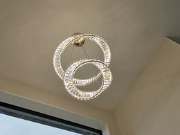 Unique Color Change LED Pendant Light, P362-60cm+40cm - Galaxy Lighting NZ