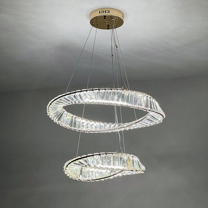 Unique Color Change LED Pendant Light, P362-60cm+40cm - Galaxy Lighting NZ
