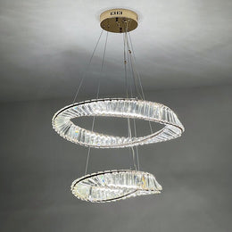 Unique Color Change LED Pendant Light, P362-60cm+40cm - Galaxy Lighting NZ
