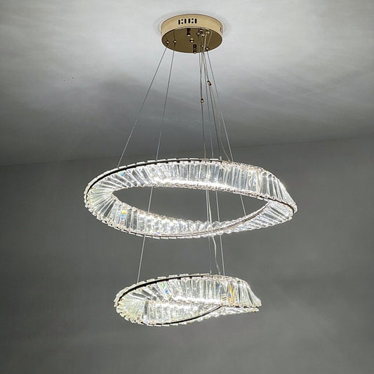 Unique Color Change LED Pendant Light, P362-60cm+40cm - Galaxy Lighting NZ