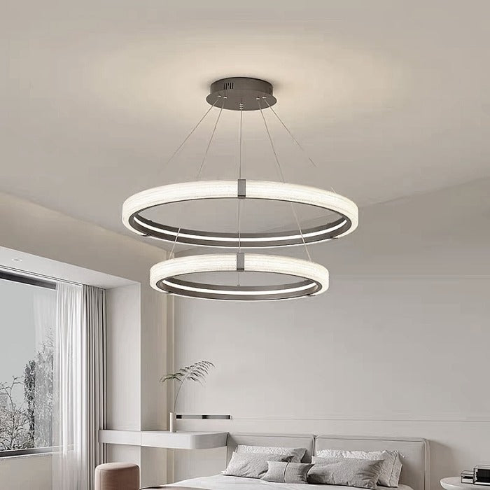 Black Color LED Pendant Light P370-600-3000K+6000K