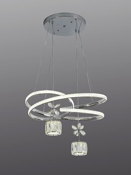 Modern LED Crystal Pendant Light P371-52cm - Galaxy Lighting NZ