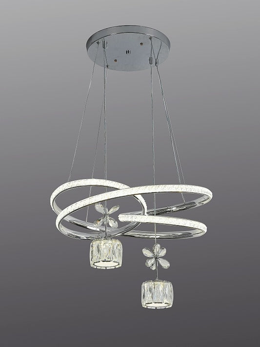 Modern LED Crystal Pendant Light P371-52cm - Galaxy Lighting NZ