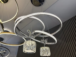 Modern LED Crystal Pendant Light P371-52cm - Galaxy Lighting NZ