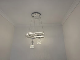 Modern LED Crystal Pendant Light P371-52cm - Galaxy Lighting NZ
