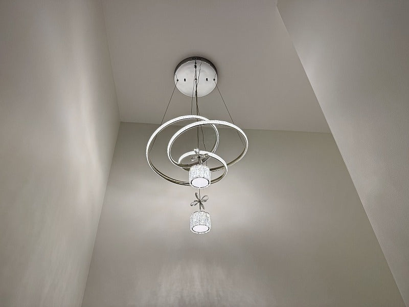 Modern LED Crystal Pendant Light P371-52cm - Galaxy Lighting NZ
