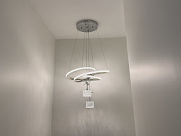 Modern LED Crystal Pendant Light P371-52cm - Galaxy Lighting NZ