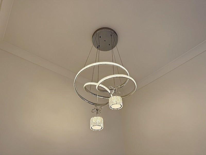 Modern LED Crystal Pendant Light P371-52cm - Galaxy Lighting NZ