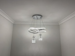 Modern LED Crystal Pendant Light P371-52cm - Galaxy Lighting NZ