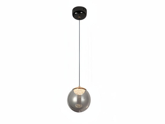 Color Change Smoky Grey LED Pendant Light P402-18cm - Galaxy Lighting NZ