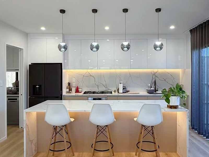 Color Change Smoky Grey LED Pendant Light P402-18cm - Galaxy Lighting NZ