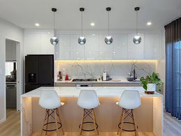 Color Change Smoky Grey LED Pendant Light P402-18cm - Galaxy Lighting NZ