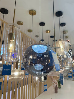 Color Change Smoky Grey LED Pendant Light P402-18cm - Galaxy Lighting NZ