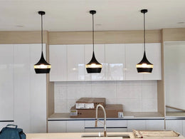 Black Modern Pendant Light P406-B - Galaxy Lighting NZ