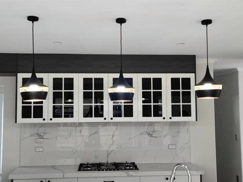Black Modern Pendant Light P406-B - Galaxy Lighting NZ