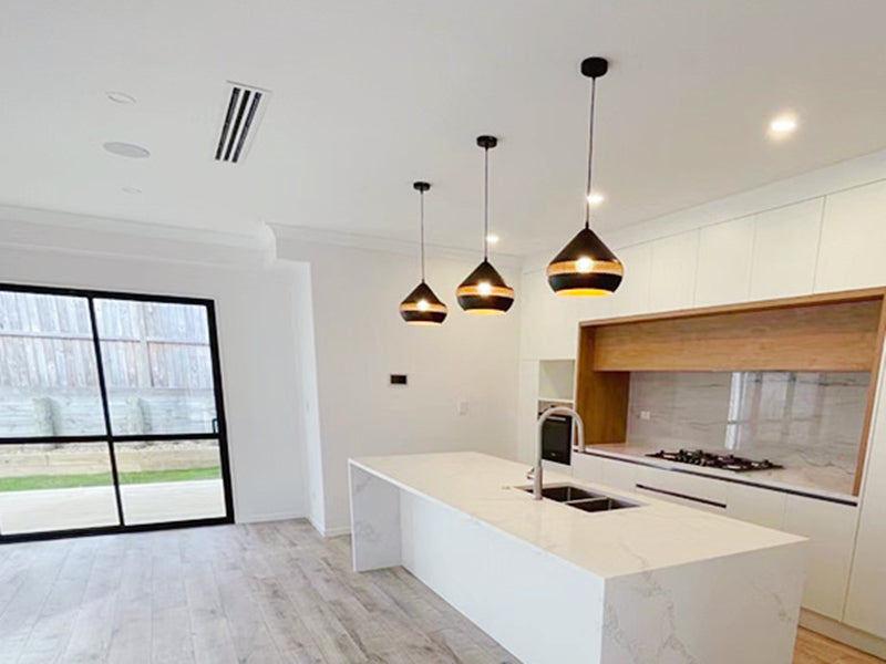 Black Modern Pendant Light P408-B - Galaxy Lighting NZ