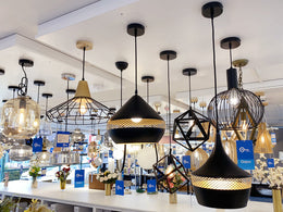 Black Modern Pendant Light P406-B - Galaxy Lighting NZ
