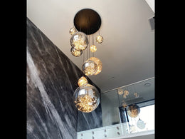 LED Drop Light P410-10Lamps-85cm - Galaxy Lighting NZ