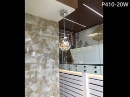 Smokey Grey LED Pendant Light, Single Light P410-20W - Galaxy Lighting NZ