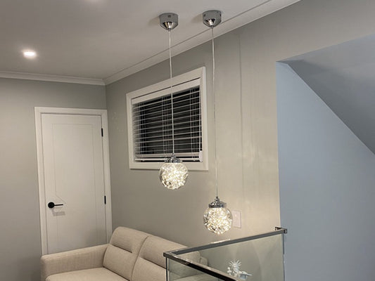 Smokey Grey LED Pendant Light, Single Light P410-20W - Galaxy Lighting NZ
