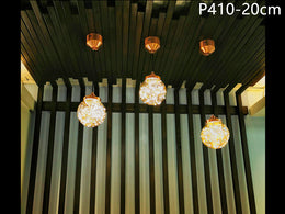 Amber LED Pendant Light,Three Sizes P410-20Y - Galaxy Lighting NZ