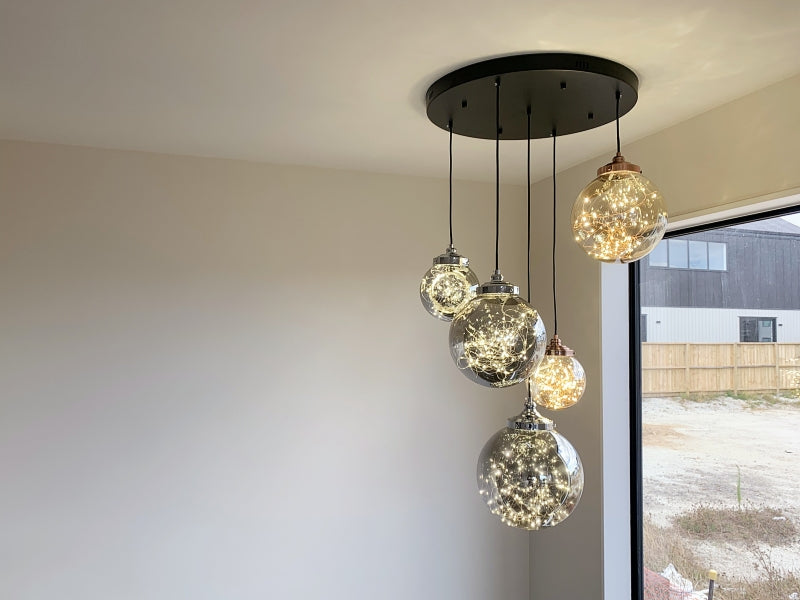 LED Drop Light P410-5Lamps-60cm - Galaxy Lighting NZ