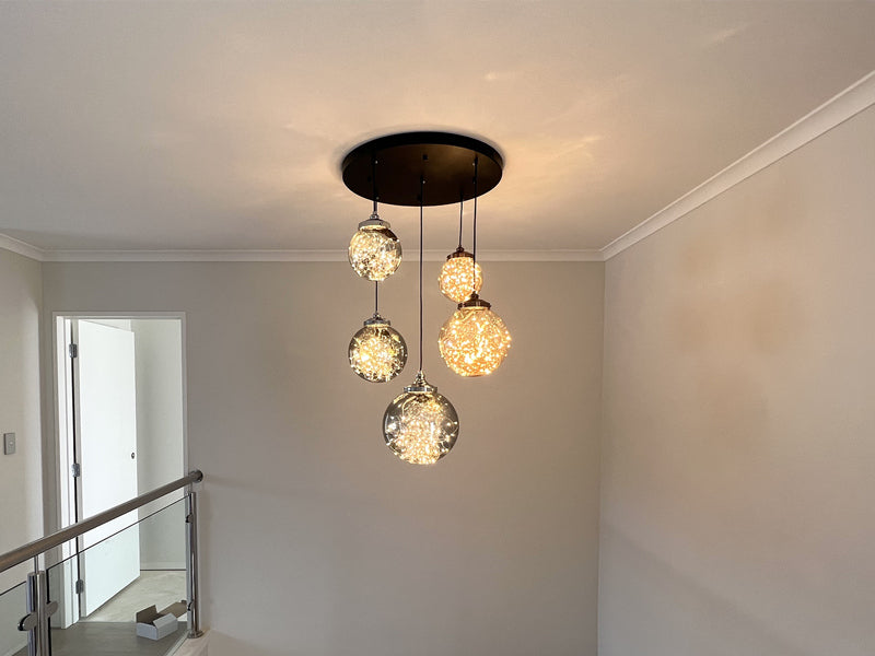 LED Drop Light P410-5Lamps-60cm - Galaxy Lighting NZ