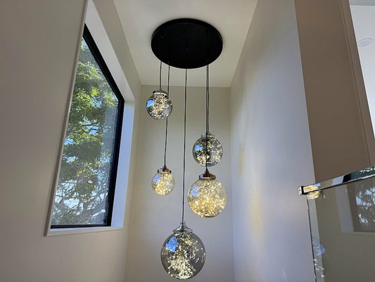 LED Drop Light P410-5Lamps-60cm - Galaxy Lighting NZ