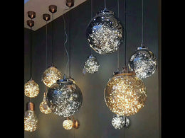 Amber LED Pendant Light,Three Sizes P410-20Y - Galaxy Lighting NZ