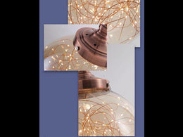 Amber LED Pendant Light,Three Sizes P410-20Y - Galaxy Lighting NZ