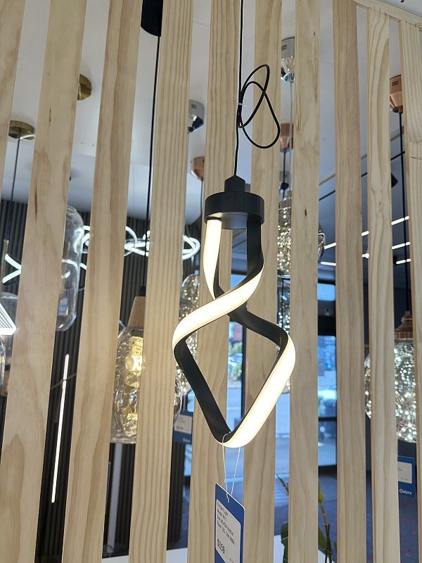Black Color Modern LED Pendant Bedside/Bathroom Feature Light P411 - Galaxy Lighting NZ