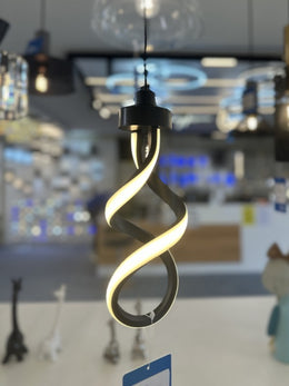 Black Color Modern LED Pendant Bedside/Bathroom Feature Light P411 - Galaxy Lighting NZ