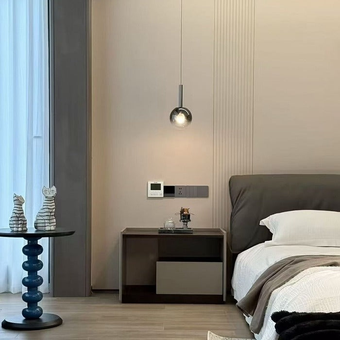 FREE LIFTING Motion Control LED Pendant Light/Bedside Feature Light P413-Smoky Grey