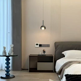FREE LIFTING Motion Control LED Pendant Light/Bedside Feature Light P413-Smoky Grey
