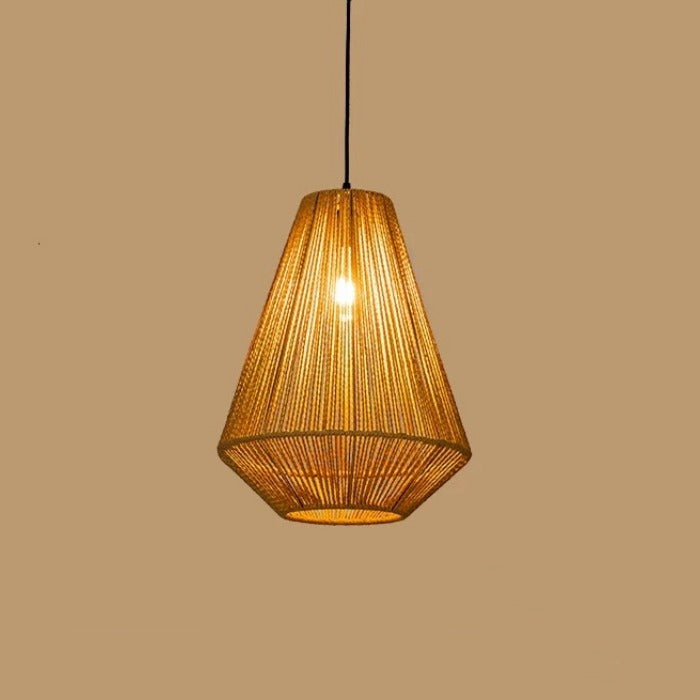 Hemp Rope Pendant Light P414 - Galaxy Lighting NZ