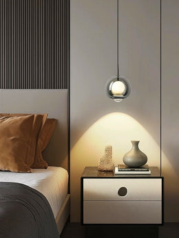 FREE LIFTING Grey Colour LED Pendant Light/Bedside Feature Light P416 - Galaxy Lighting NZ