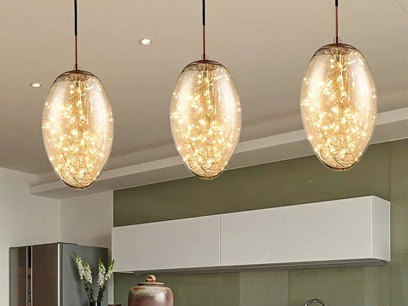 Amber LED Pendant Light P417-Y - Galaxy Lighting NZ