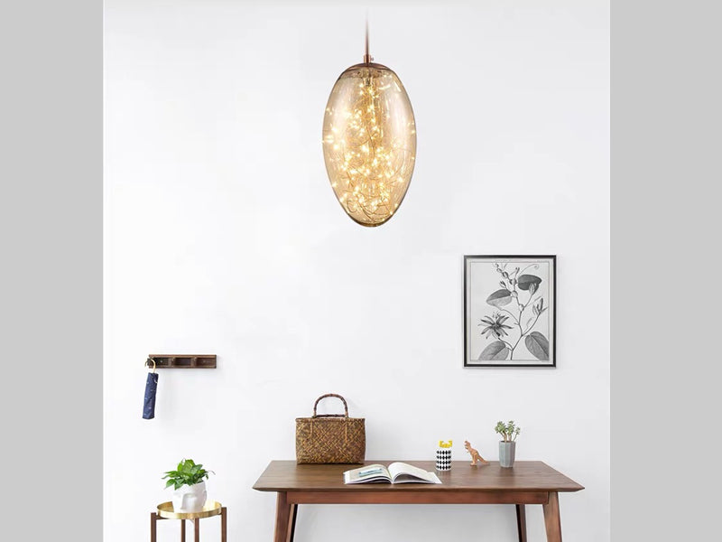 Amber LED Pendant Light P417-Y - Galaxy Lighting NZ