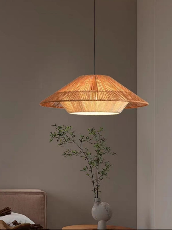 Hemp Rope Pendant Light P419-500 - Galaxy Lighting NZ