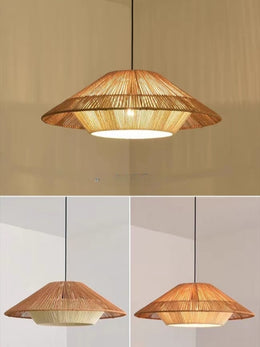 Hemp Rope Pendant Light P419-500 - Galaxy Lighting NZ