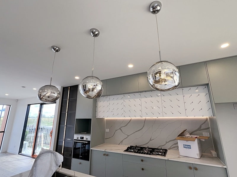 Stylish Pendant Light P420-Chrome - Galaxy Lighting NZ